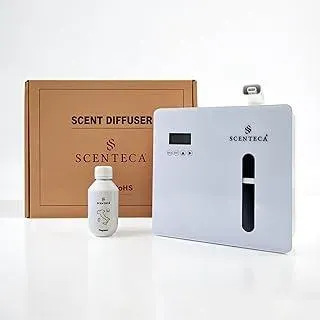 SCENTECA AD-P7 Elektrischer Zerstäuber für ätherische Öle, mit weißem Tee und Frühlingsblüten, deckt bis zu 300 m2 ab, für Zuhause und Büro (100 ml)