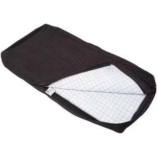 Homescapes Sitzkissen Bezug 100 x 50 x 10 cm schwarz 1 St.