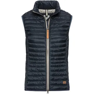 camel active Damen Steppweste aus recyceltem Polyamid Dunkelblau, womenswear-42