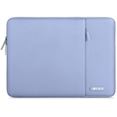 MOSISO Laptop Sleeve Hülle Kompatibel mit MacBook Pro 16 Zoll 2024-2019 M3 A2991 M2 A2780 M1 A2485 A2141/Pro 15 A1398,15-15,6 Zoll Notebook, Polyester Vertikale Stil Laptoptasche, Himmelblau