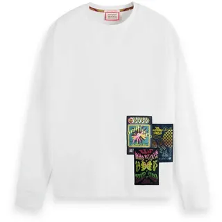Scotch & Soda 174556 Langarm-t-shirt - White - L