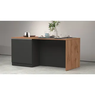 kochstation Kochinsel Sole 200 x 90 x 90 cm Grau