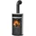 Island 7 2.0 Stahl Schwarz/Abdeckplatte Speckstein