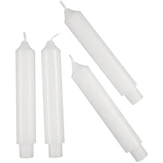 Rayher Lampionkerze 10 cm 4 St. weiß