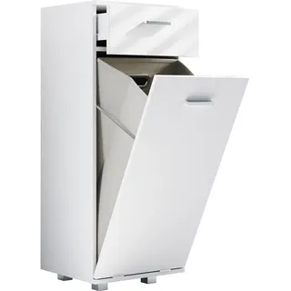 VCM Holz Wäscheschrank Wäschetruhe Wäschebox Wäschekorb Maße ca. H. 101 x B. 40 x T. 35 cm. - Zalo S