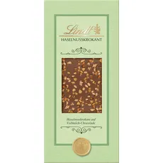 Lindt Cute Chocolaterie Tafel Haselnusskrokant | 100g Tafel | Knuspriger Haselnusskrokant auf feinschmelzender Lindt Vollmilch Chocolade | Schokoladengeschenk