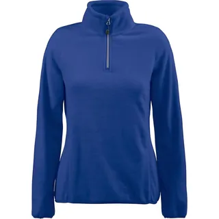 Frontflip Lady Pullover Rot mit Kurzreißverschluss, beidseitig angeraut, 280 g/m2 - Blau