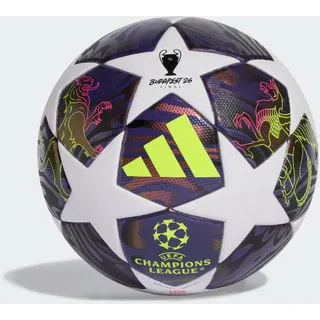 adidas UEFA Champions League Final League J290" Ball (Dark Purple/White/Solar Yellow, 5,