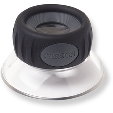 Carson LO-15 LumiLoupe Plus 17,5x Standlupe mit verstellbarem Fokus und Acrylglassockel