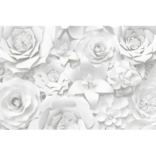 Magnetmatte für Heizkörperverkleidung, weiße Blumen, 60x100cm