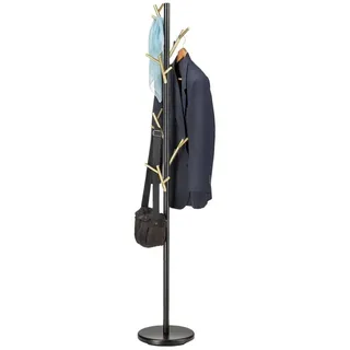Idimex Garderobenständer Zeno Schwarz/Gold