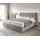 Boxspringbett Dream-Fine 180x200 cm Mikrofaser Beige mit Matratze und Topper