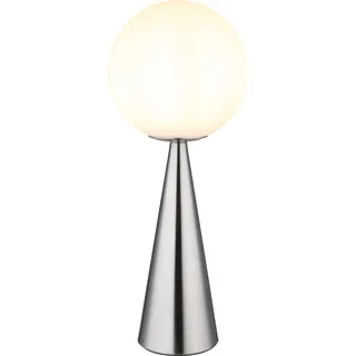 Globo Lighting|Tischleuchte Metall Nickel matt, 1x E27 - Silber