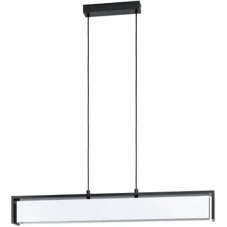 EGLO VALDELAGRANO-C, Flexible Halterung, Schwarz, Weiß, Weiß, Stahl, Holz, Stoff, Rechteckig - Schwarz, Weiß