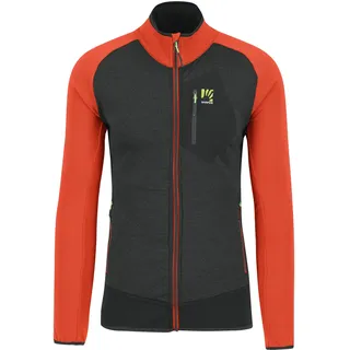Karpos 2500491-024 ODLE Fleece Sweatshirt Herren Black Sand/Spicy ORANGE Größe 3XL