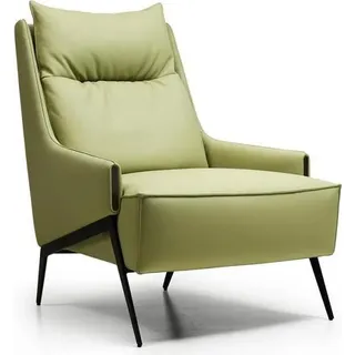 Design Relax Sessel Lounge Sofa 1 Sitzer Stuhl Polster Möbel Wohnzimmer - Beige