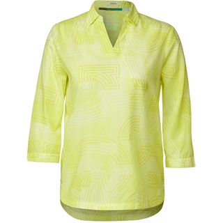 Cecil Damen B343842 Longbluse, Limelight Yellow, XL