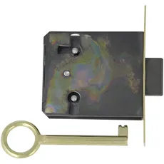 Amig - Einbauverschluss für Möbel | 35 mm Einlass | Inklusive Schlüssel | Verschlusssystem für Tische, Schränke und kleine Möbel | Mattgoldenes Messing.