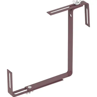 Aufhänger Strend Pro, braun, Metallhalter für Balkonkasten, Packung 2 Stk.