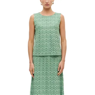 s.Oliver Top mit Glitzergarn und Ajourmuster