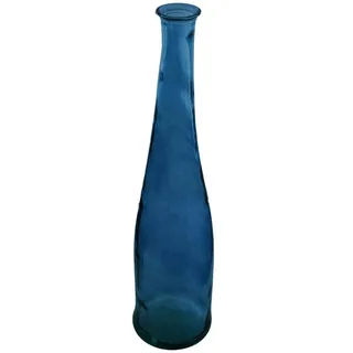 ATMOSPHERA CREATEUR D'INTERIEUR Atmosphera - Lange Vase - recyceltes Glas - sturmblau H 80 cm - Blau