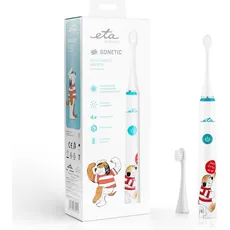 ETA, Elektrische Zahnbürste, Sonetic Kids Toothbrush 070690000 Rechargeable, For kids, Number of teeth brushing modes 4, Blue/Whi