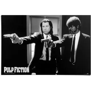 Reinders! Poster »Pulp Fiction Schwarz/weiss«, (1 St.), schwarz