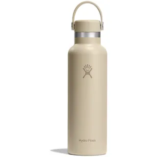 Hydro Flask – Standard Flex Cap 621 ml (21 oz) Bottle – Edelstahl, Auslaufsicher, Becherhalter kompatibel – Isoliert Kalt 24 Std & Heiß 12 Std – Oat