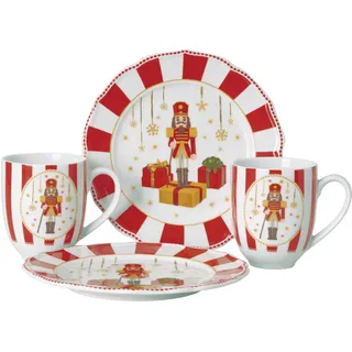 Hutschenreuther Frühstücksservice , Multicolor , Keramik , 4-teilig , 22.6x15x22.8 cm , DIN EN ISO 14001, DIN EN ISO 9001 , Geschirr, Geschirrsets, Kaffeeservice