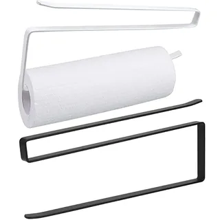 2 PCS Zewa Halter Ohne Bohren, Kuechenrollenhalterung, Rollenhalter Küchenrolle, Unterschrank Papierrollenhalter, FüR KüChe Aufbewahrung & Organisation KüChenrollenhalter Wand