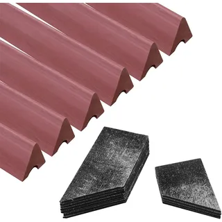 PolyMath Billard K66 Gummipuffer Billardtisch-Schienenkissen (Satz von 6) Stoßstangen Ersatz-Stoßstangen Zubehör - 7/8/9 Füße und Billardtisch-Kissenbezüge Satz von 12-3 mm / 0,12 Zoll