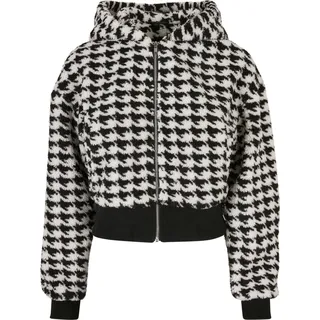 Urban Classics Ladies - Short Oversize Sherpa Jacke - M - Schwarz