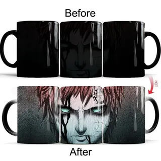 Anime NARUTO Thermoeffekt Tasse Ceramic Kaffee Tee Milch Becher Magische Mug - Gaara