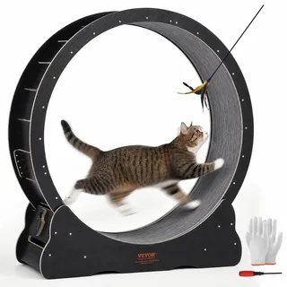 Vevor Katzenlaufrad 110 cm Schwarz
