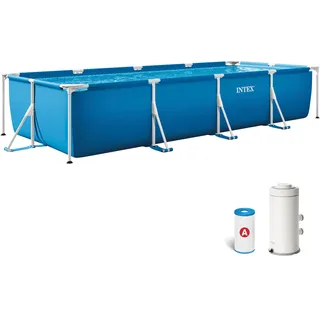 Intex Rectangular Frame 450 x 220 x 84 cm inkl. Filterpumpe