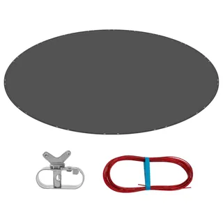 Poolabdeckung - Runde Poolplane - Wasserdicht - Winterabdeckung - Sonnenschutz - PE - Mit Drahtseil - Durchmesser 360 cm