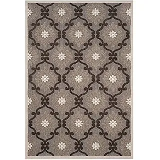 SAFAVIEH Traditionell Teppich für Wohnzimmer, Esszimmer, Schlafzimmer - Cottage Collection, Kurzer Flor, Hellbraun und Braun, 244 X 340 cm