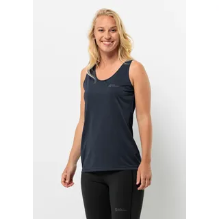 Funktionstop JACK WOLFSKIN "CROSSTRAIL TANK W", Damen, Gr. XL (46), blau (night, blau), 100% POLYESTER, Tops Funktionstop