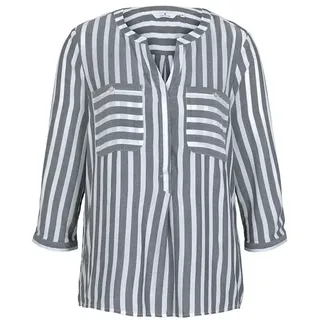 Tom Tailor Hemdbluse Offwhite Navy Vertical Stripe 36