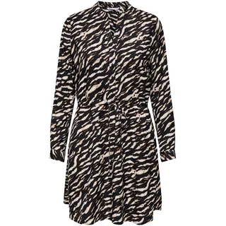 ONLY Damen Onlcory Life L/S V-Neck Tunic WVN Noos Tunika-Top Für Den Alltag Mit Volumenärmeln Und Stylischem V-Ausschnitt, Black, M