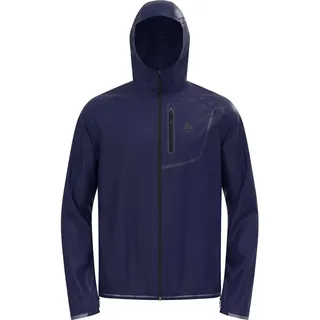 Odlo Zeroweight Dual Dry Waterproof Herren Laufjacke (Dunkelblau M)