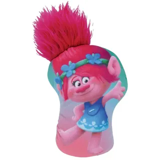 FUN HOUSE 712713 die Trolle Kissen Poppy Polyester Mehrfarbig 20 x 6 x 30 cm