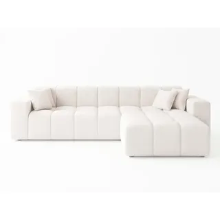 GRAINGOLD Eckcouch Polyester 3-Sitzer Beige