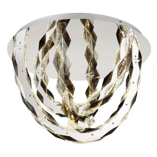 Globo Led-Deckenleuchte , Klar , Metall, Kunststoff , Kugel , 42 cm , Ce , Lampen & Leuchten, LED Beleuchtung, LED-Deckenleuchten