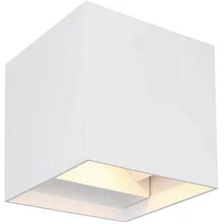 GLOBO LED-Außenwandleuchte Veronika Alu, Eisen, Stahl & Metall Weiß