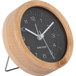 Karlsson Wecker Neat Bamboo Schwarz - Schwarz