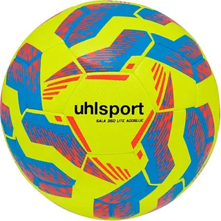 Uhlsport Sala Lite 350 Addglue Futsalball - Fluor Yellow / Cyan / Red - 4