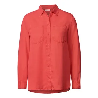 Cecil Langarmbluse mit Brusttaschen, orange