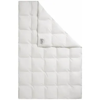 RIBECO Kunstfaserbettdecke "Marie" normal Füllung Microfaser Bezug Baumwolle 1 Stk. tlg. Bettdecke 135x200 cm und weitere Größen., weiß
