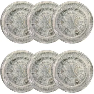 Bonna 6x Odette Olive Gourmet Untertasse Ø12cm 1,5cm hoch Porzellan MT-NCRGRM02KT Unterteller Kaffeeteller Teeteller Geschirr, ODTOLGRM02KT_6_on